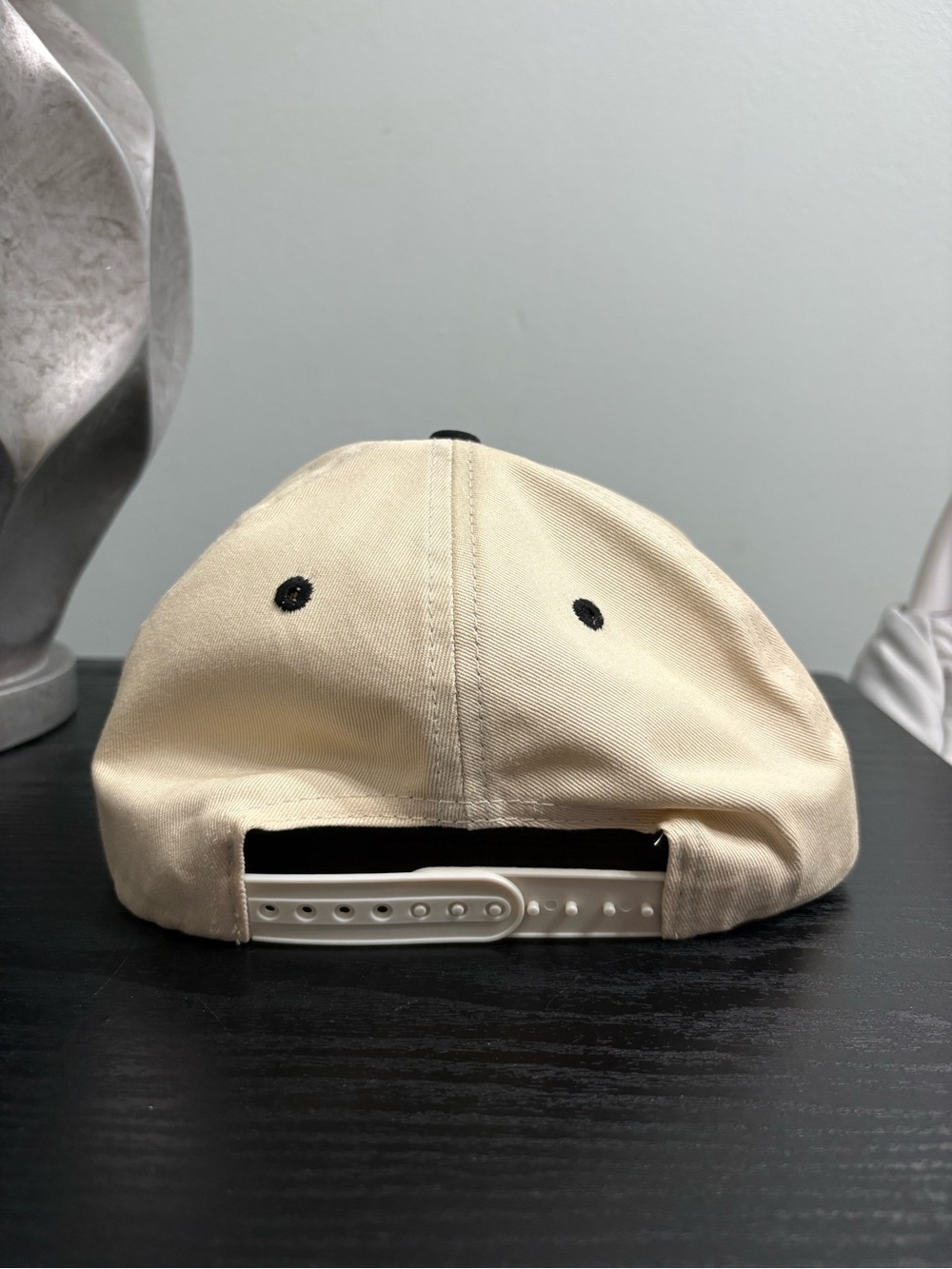Barstool Sports Pink Whitney - Cream & Black SnapBack Hat - Picture 3 of 8